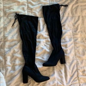 SO over-the-knee black boots
